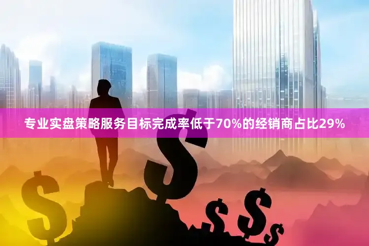专业实盘策略服务目标完成率低于70%的经销商占比29%